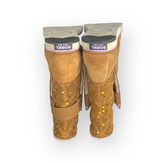 Sorel ✪ Rylee Star Waterproof Suede Fleece Lined Boot ✪ Elk Tan ✪ 37 EU 6.5M 7M - Picture 12 of 16